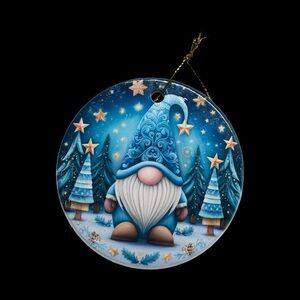 Enchanted Winter Gnome Ornament